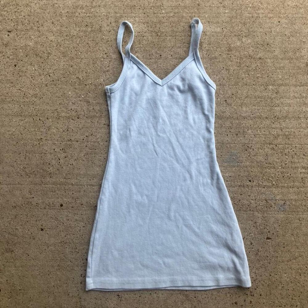 Los angeles apparel baby blue tank dress